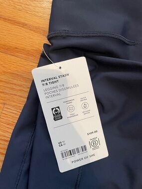 Athleta Navy High-Rise Workout Tights